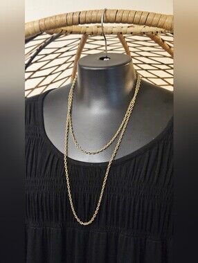 Gold Tone Infinity Chain